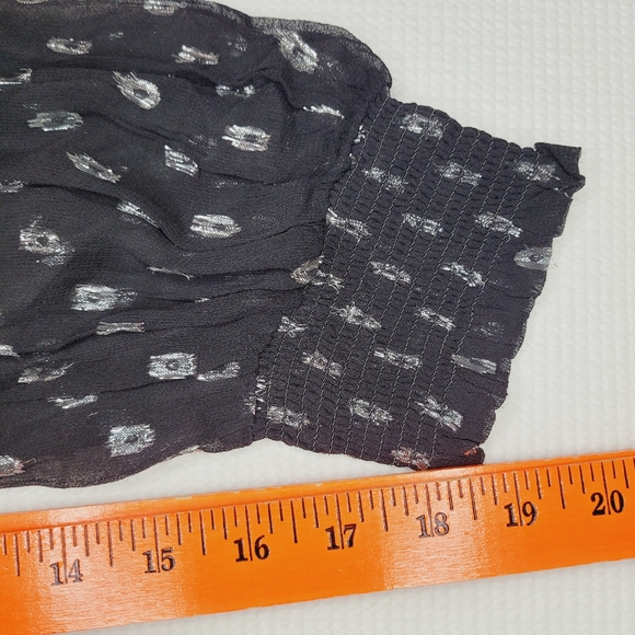 Jessica Simpson Dress Women's Size 2X Maternity Black Dots Flounce Party Event - Picture 5 of 10